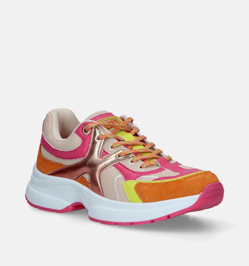 Mexx Loyce Oranje Sneakers voor dames (337726) - geschikt voor steunzolen