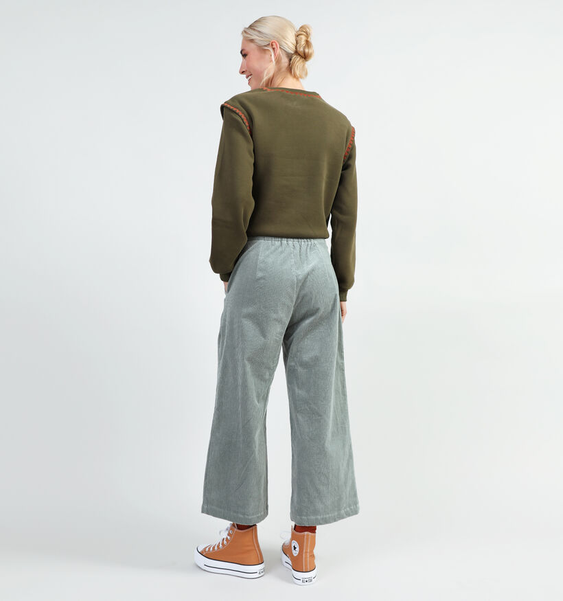 Orfeo Leontine Groene Wijde broek voor dames (349314)