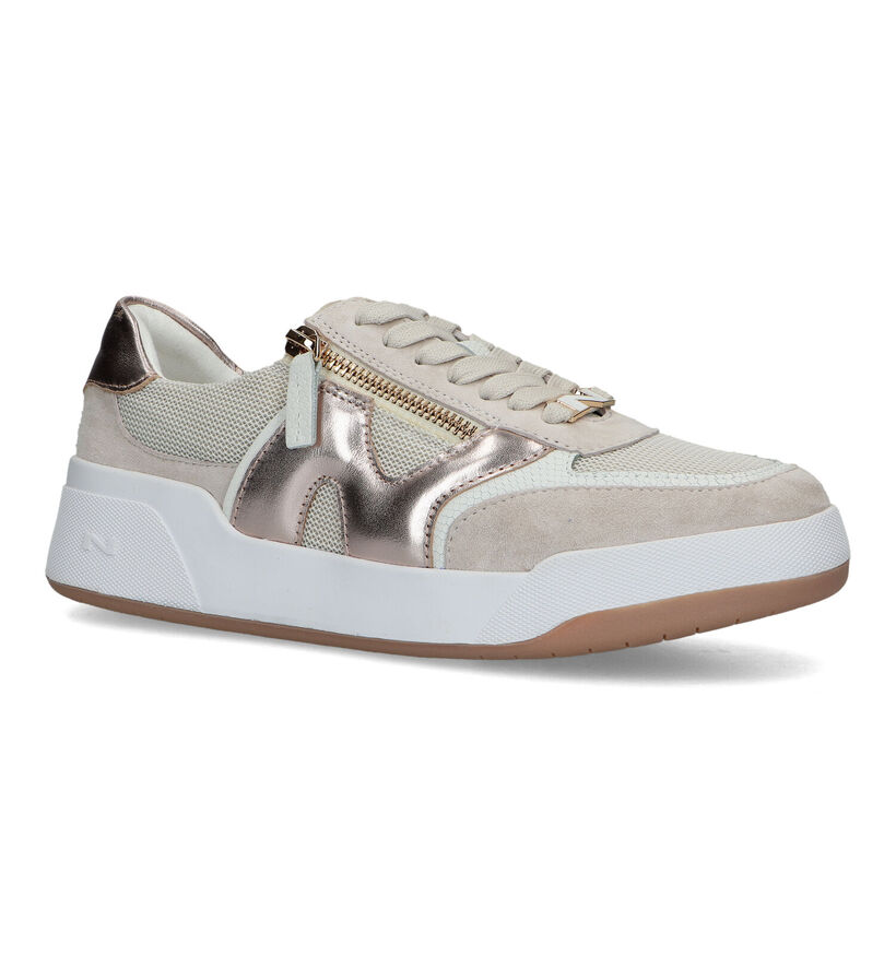 Nathan-Baume Ecru Sneakers voor dames (324409) - geschikt voor steunzolen