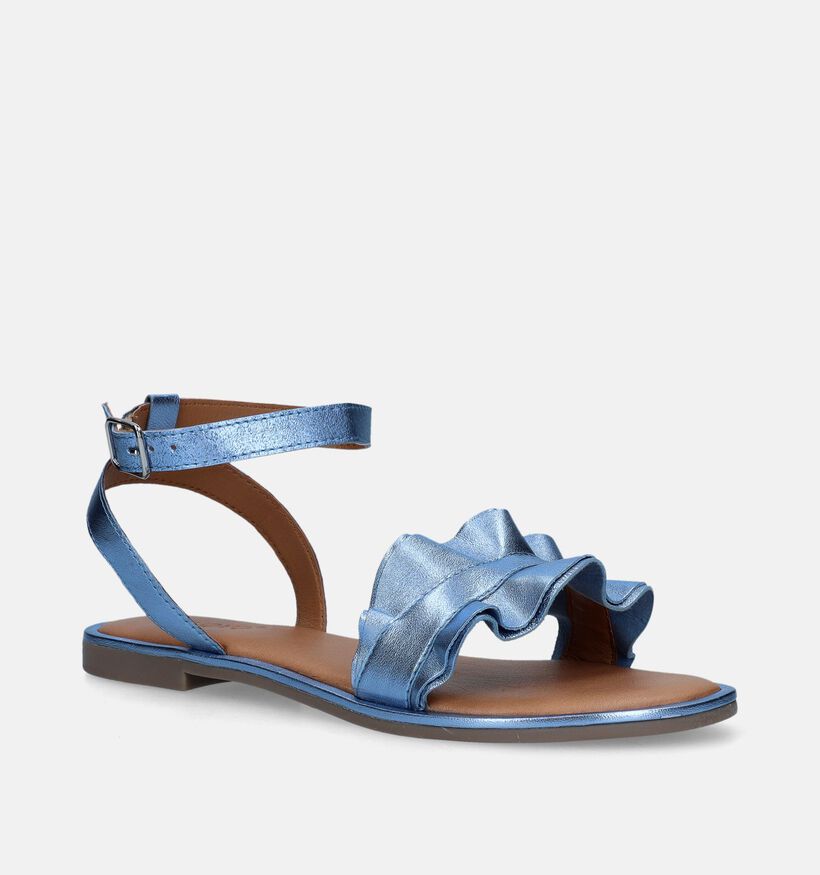 Inuovo Blauwe Metallic sandalen voor dames (341520)