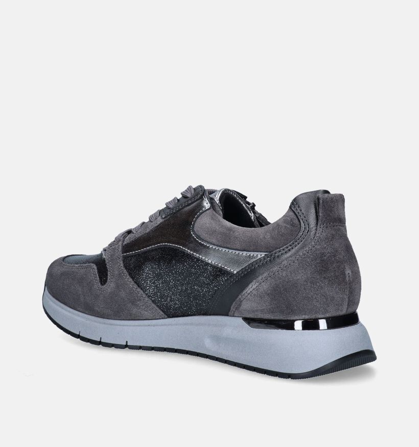 Gabor OptiFit Grijze Sneakers voor dames (347047) - geschikt voor steunzolen