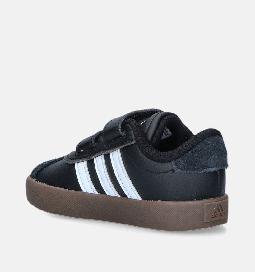 adidas VL Court 3.0 Zwarte Sneakers voor jongens (348979)