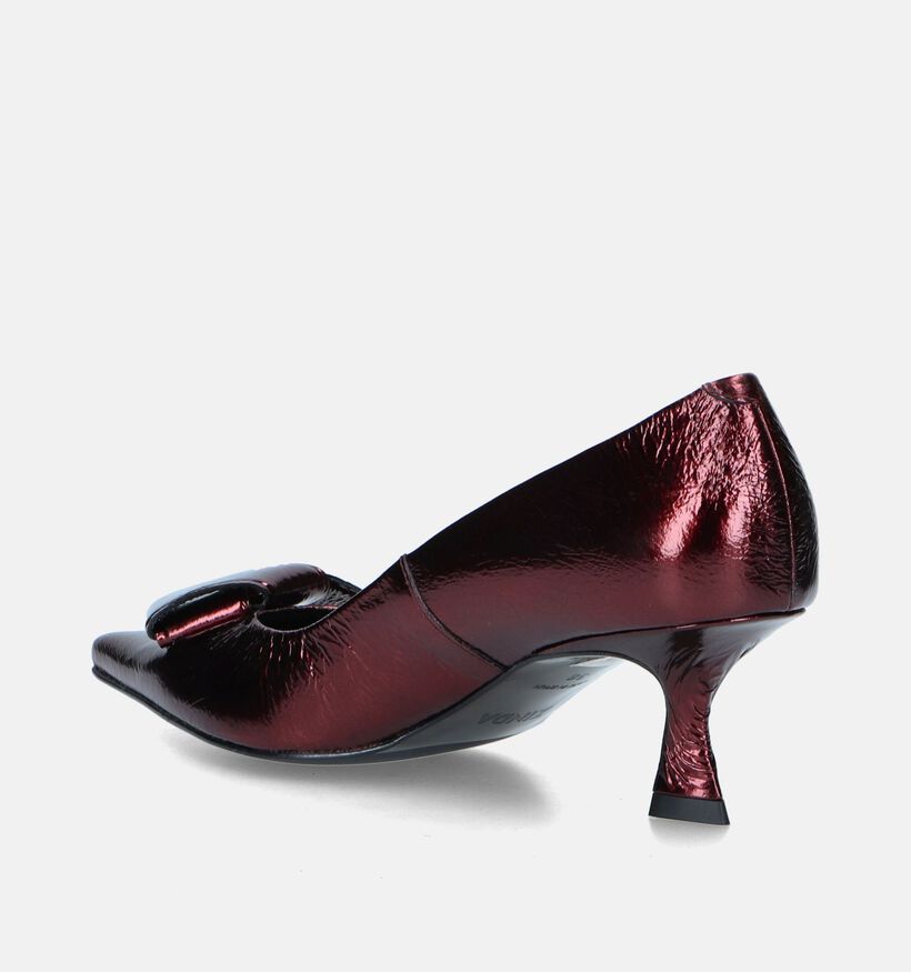 Zinda Bordeaux Pumps met strik voor dames (348866)