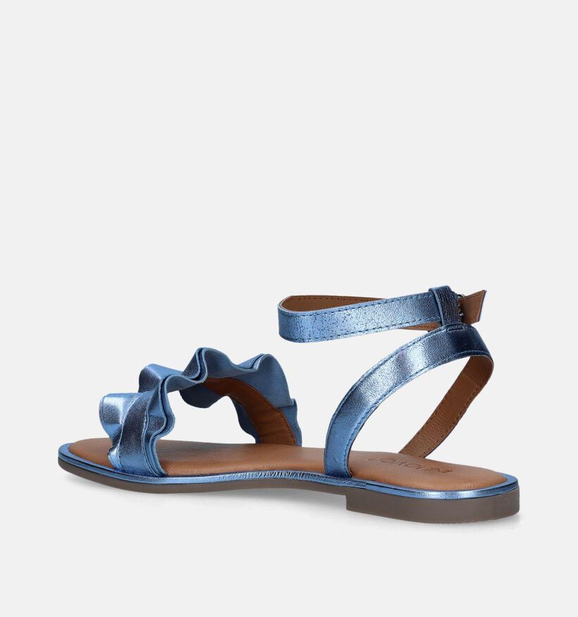 Inuovo Blauwe Metallic sandalen voor dames (341520)