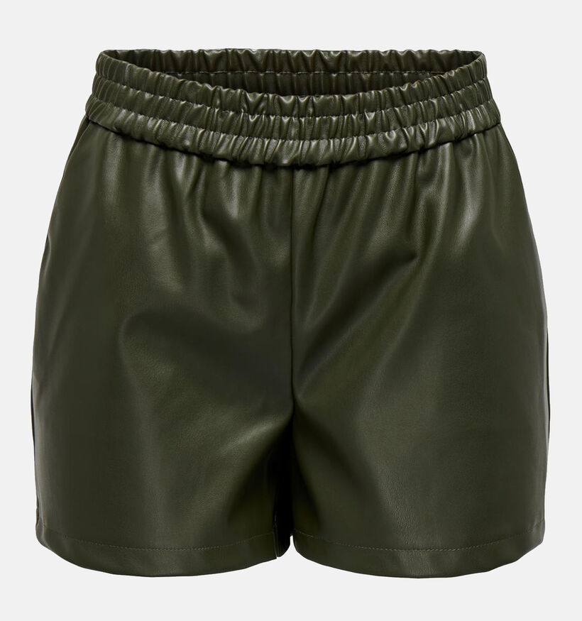 JDY Alaia Short en Vert Faux leather pour femmes (344915)