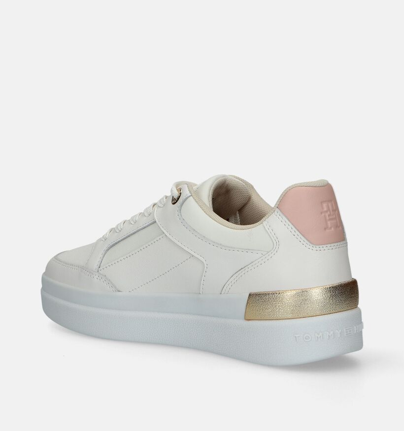 Tommy Hilfiger Lux Hardware Court Baskets en Blanc pour femmes (342707) - pour semelles orthopédiques