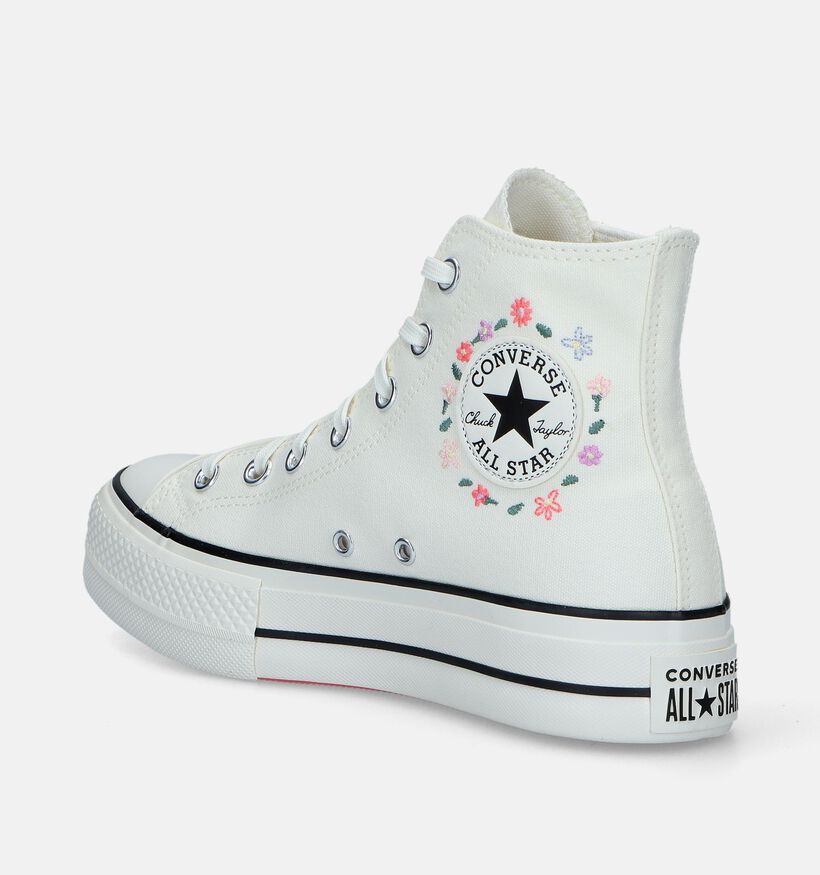 Converse Chuck Taylor All Star Lift Baskets en Blanc pour femmes (341504)