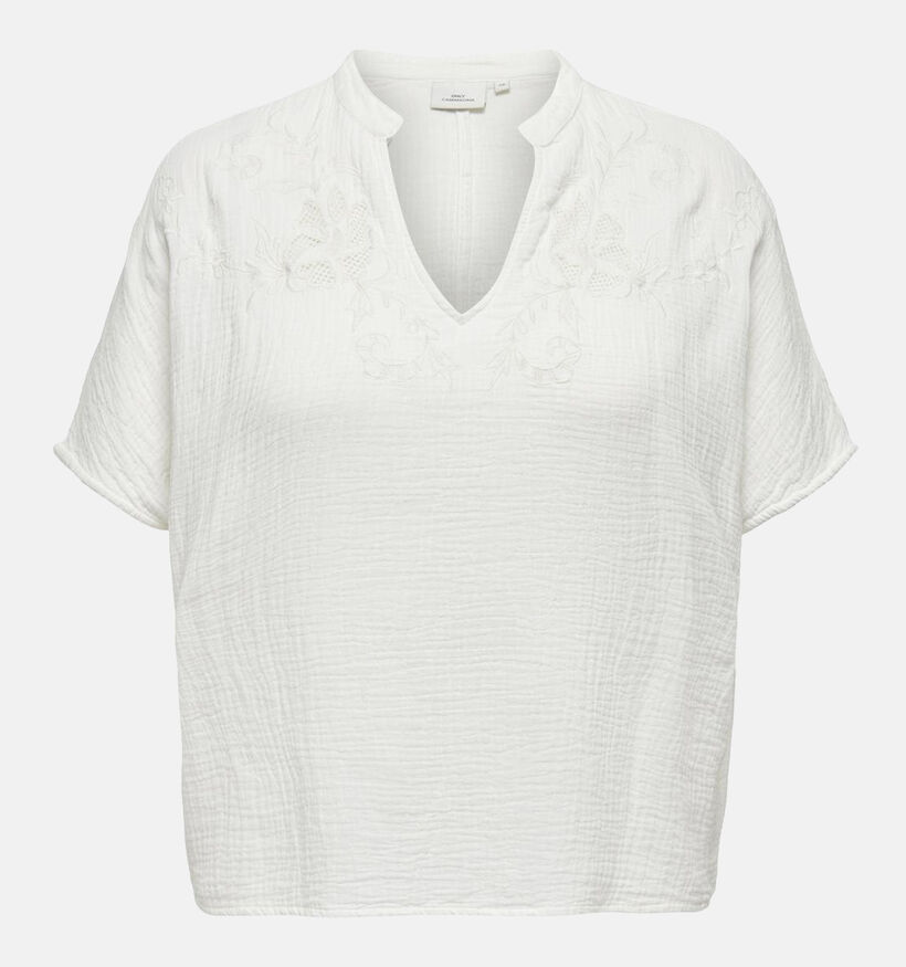 ONLY Carmakoma Thyra Witte Blouse voor dames (343491)