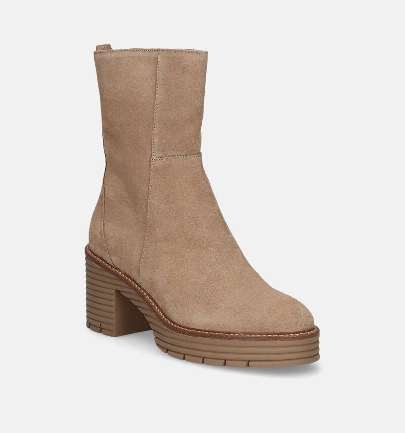 Softwaves Bottines à talons en Beige pour femmes (347388)