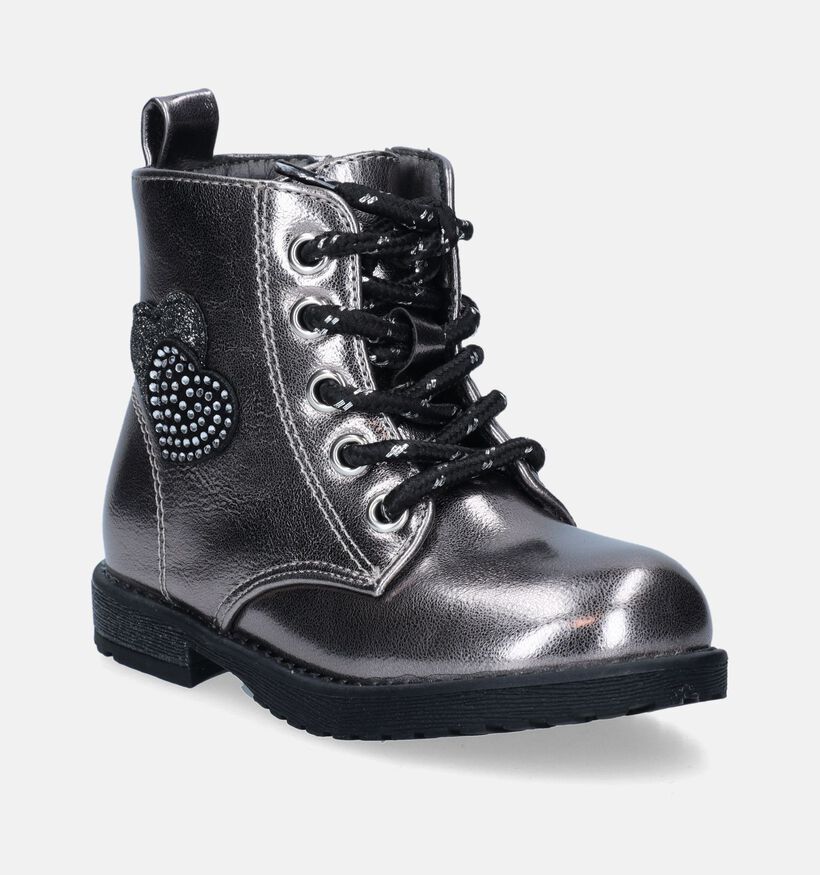 Milo & Mila Zilveren Boots voor meisjes (347095)