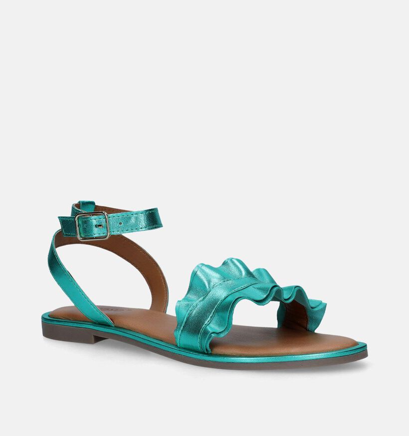 Inuovo Groene Metallic sandalen voor dames (341519)