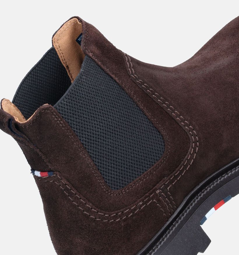 Tommy Hilfiger Comfort Chelsea boots en Brun pour hommes (345974)