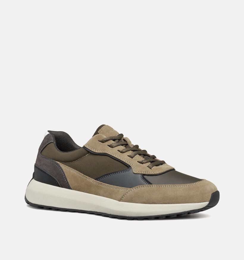 Geox Volpiano Chaussures à lacets en Taupe pour hommes (344332) - pour semelles orthopédiques