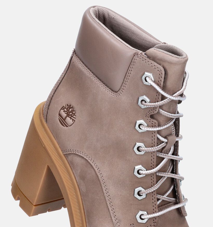 Timberland Allington Heights 6IN Taupe Enkellaarzen voor dames (346053) - geschikt voor steunzolen