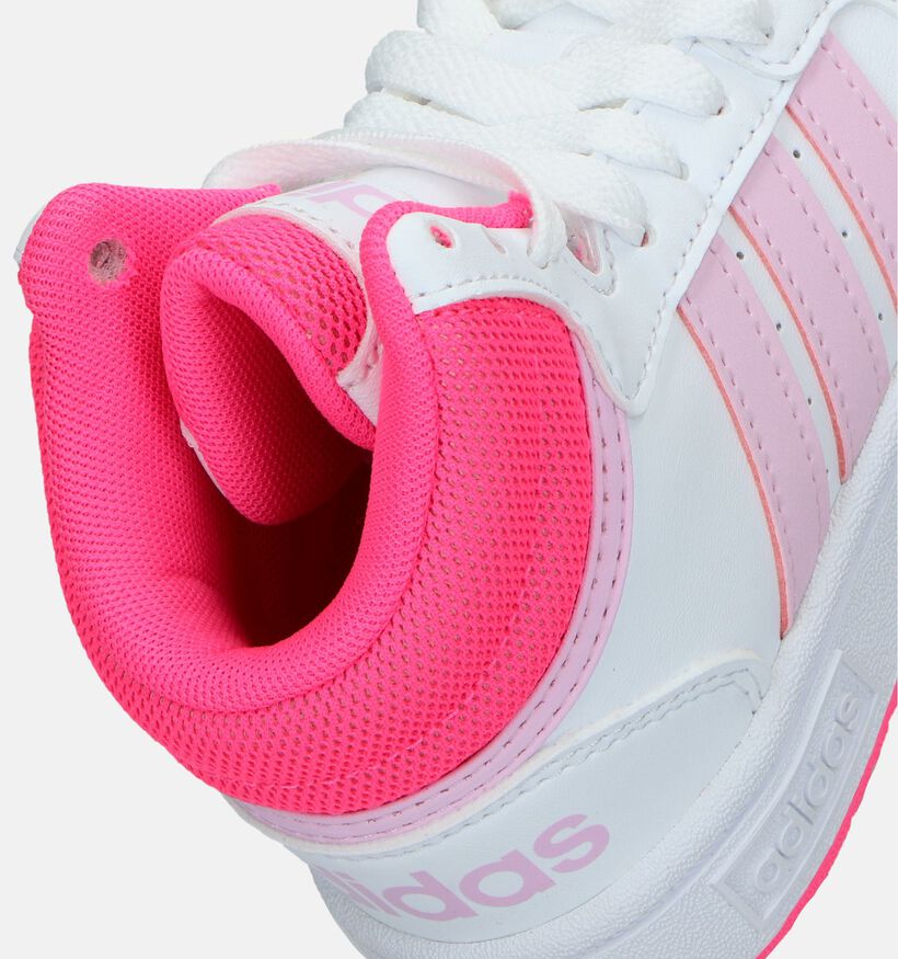 adidas Hoops 3.0 MID K Baskets en Blanc pour filles (343286)