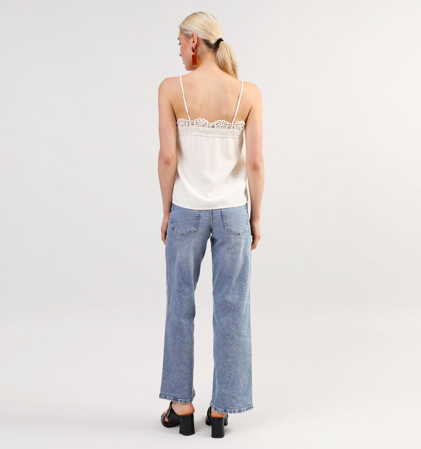 Pieces Jessie Wide leg jeans en Bleu pour femmes (346570)