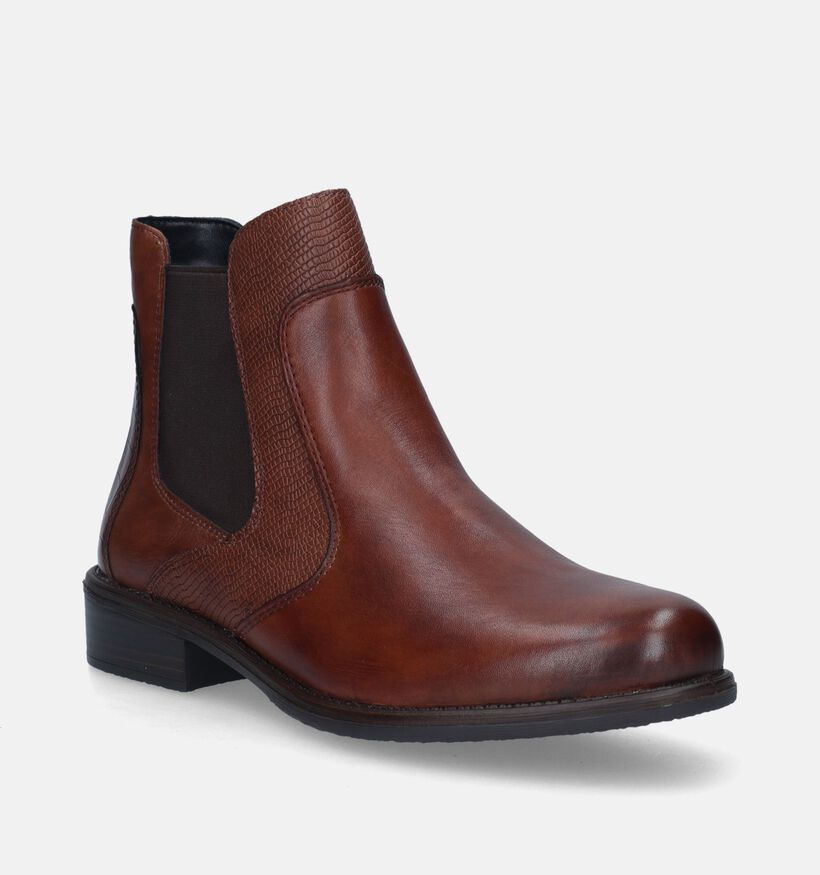 Remonte Cognac Chelsea boots voor dames (344433) - geschikt voor steunzolen