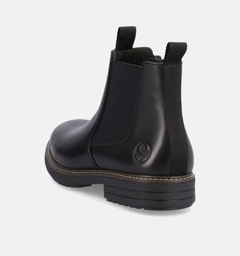 Rieker Zwarte Chelsea boots voor heren (347481)