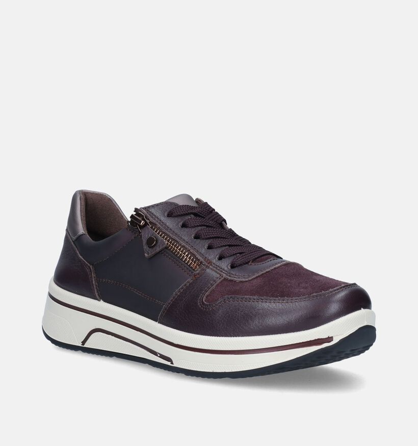 Ara Sapporo 3.0 Bordeaux Brede sneakers voor dames (346975) - geschikt voor steunzolen