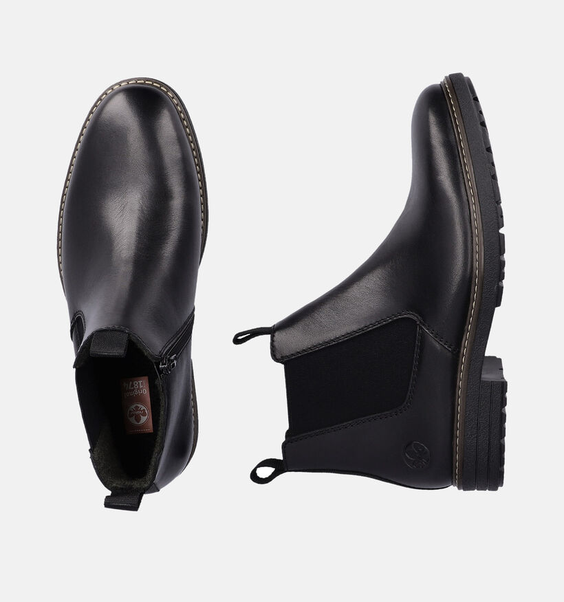 Rieker Zwarte Chelsea boots voor heren (347481)