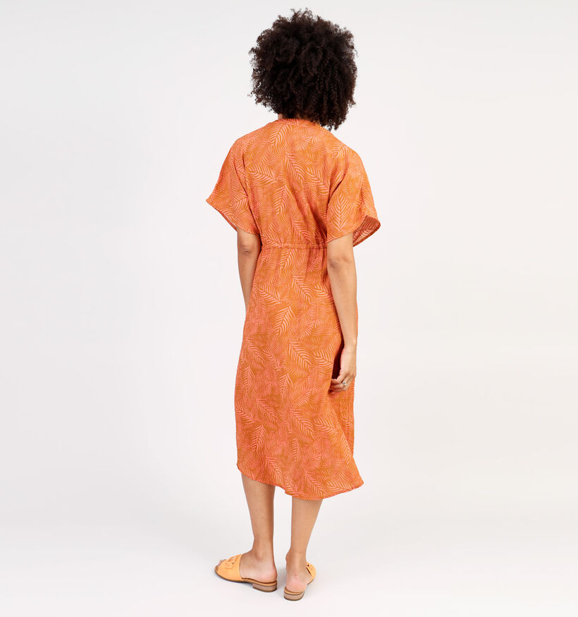 Vila Limia Robe mi-longue en Orange pour femmes (342947)