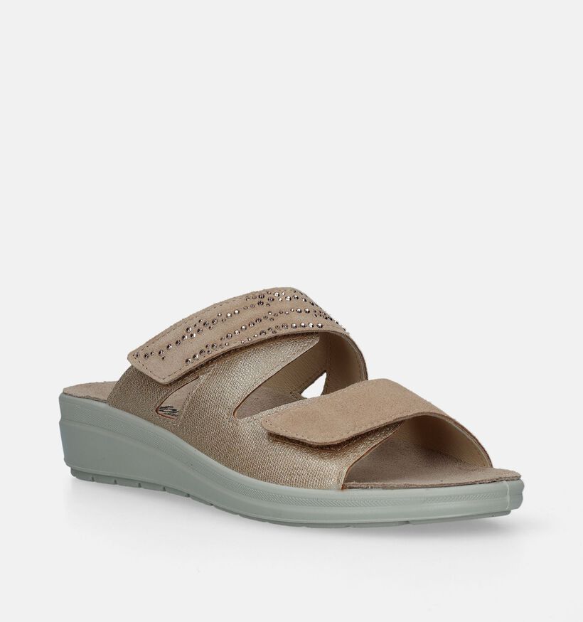 Comfort Plus Gouden Slippers voor dames (342246) - geschikt voor steunzolen