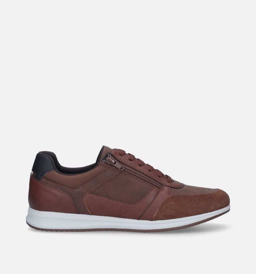 Geox Avery Chaussures à lacets en Cognac pour hommes (344333) - pour semelles orthopédiques