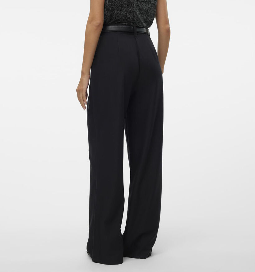 Vero Moda Selah Zwarte Wijde geklede broek L30 voor dames (349076)