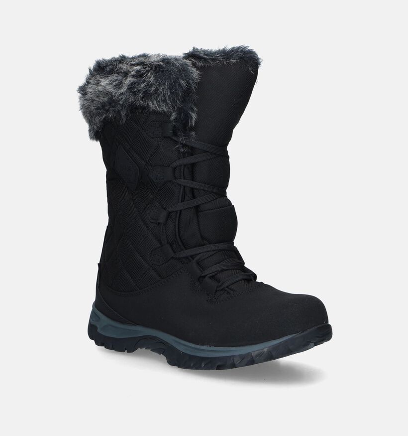 Regatta Lady Newley Thermo Zwarte Snowboots voor dames (344913) - geschikt voor steunzolen