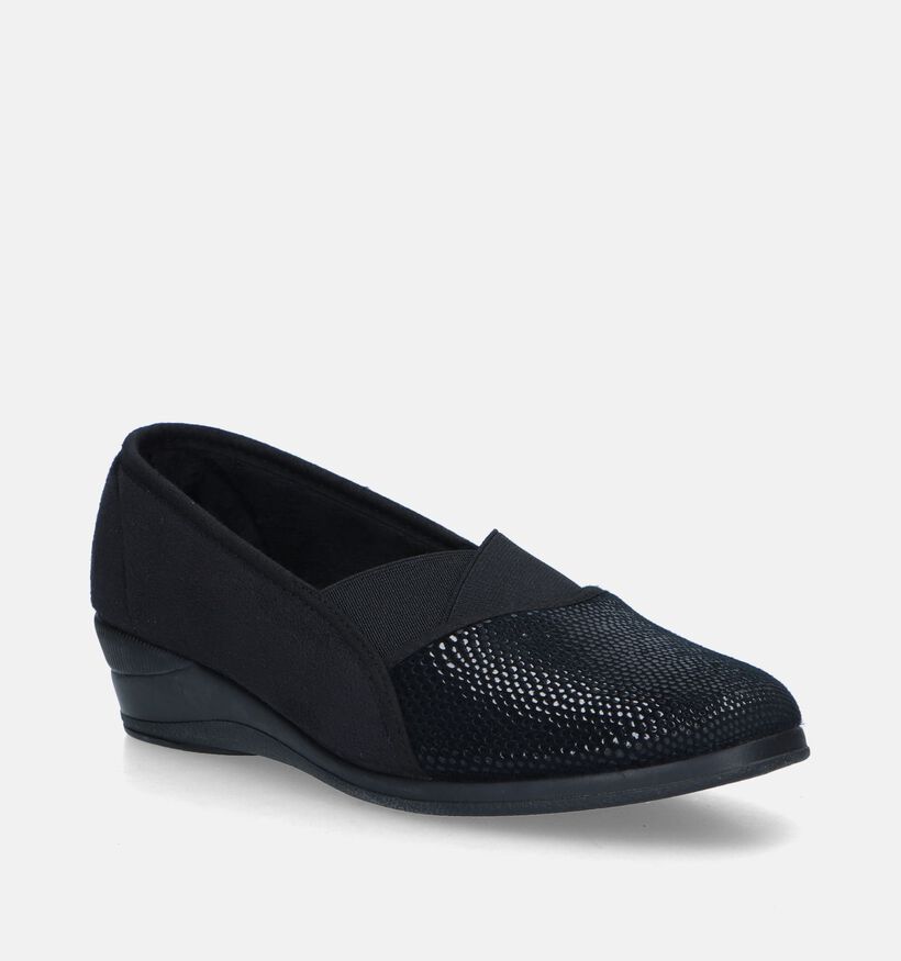 Slipper Club Pantoufles fermées en Noir pour femmes (292889)