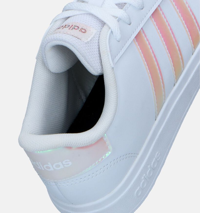 adidas Grand Court 2.0 K Witte Sneakers voor meisjes (343273)