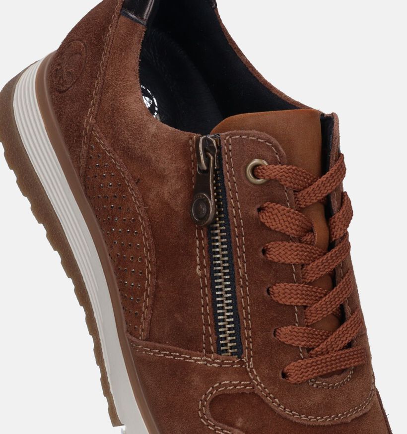 Rieker Baskets casual en Cognac pour femmes (344406) - pour semelles orthopédiques