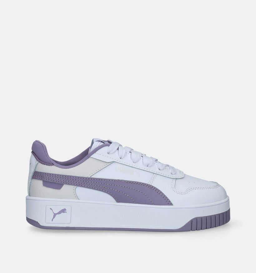 Puma Carina Street Witte Sneakers voor meisjes (343150) - geschikt voor steunzolen