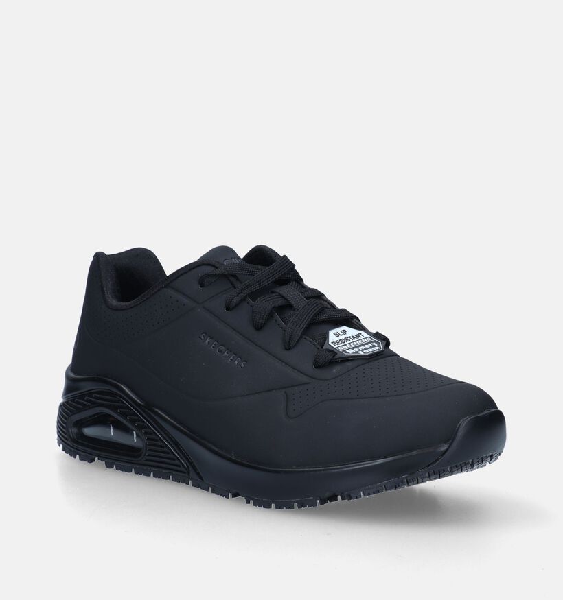 Skechers Work ISO Uno SR Baskets en Noir pour femmes (347657)