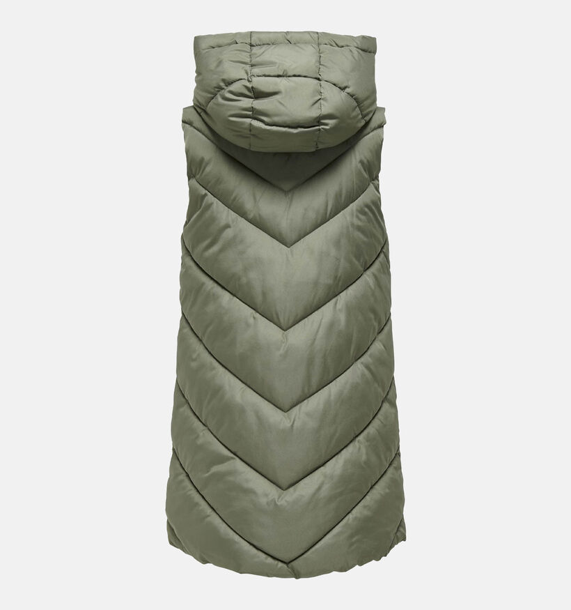 JDY Skylar Kaki Lange gewatteerde bodywarmer voor dames (344162)