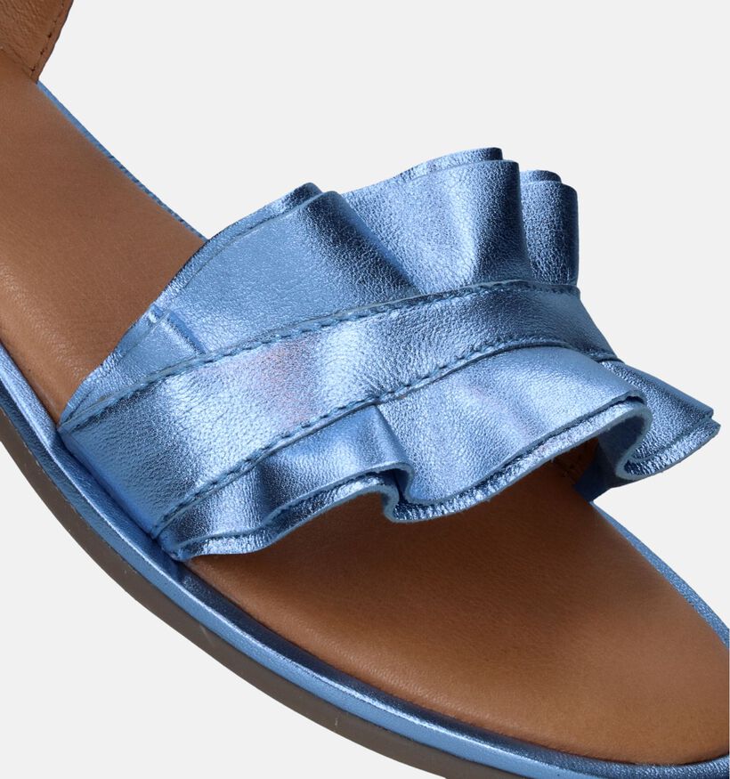 Inuovo Sandales plates en Bleu pour femmes (341520)