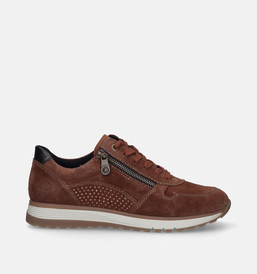 Rieker Cognac Sneakers voor dames (344406) - geschikt voor steunzolen