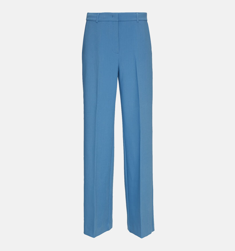 comma Blauwe Geklede broek voor dames (348512)