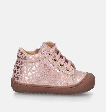 Chaussures pour bébé or rose