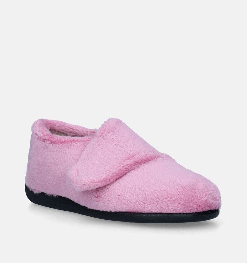 Milo & Mila Pantoufles fermées en Rose pour filles (348674) - pour semelles orthopédiques