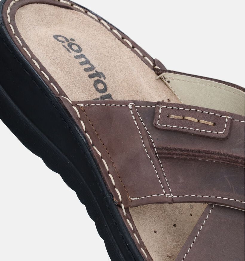 Comfort Plus Bruine Slippers voor heren (289126)