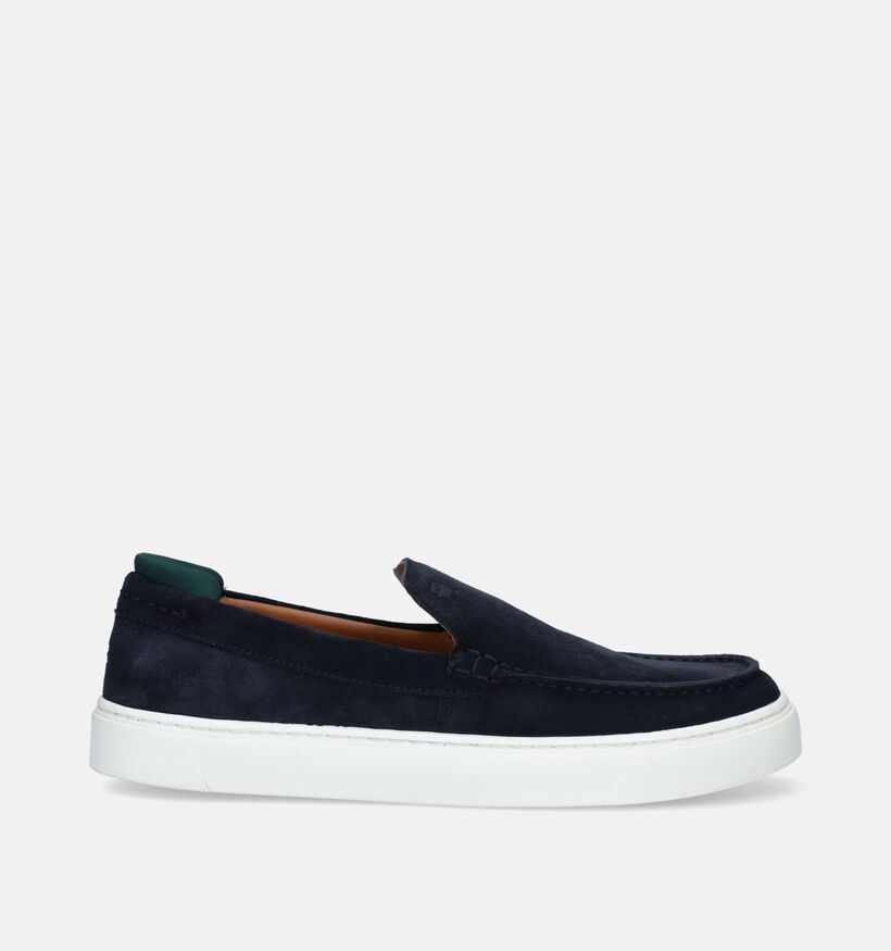 Tommy Hilfiger Casual Suede Blauwe Instappers voor heren (336696)