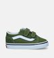 Vans Old Skool V Groene Sneakers voor jongens, meisjes (343847)