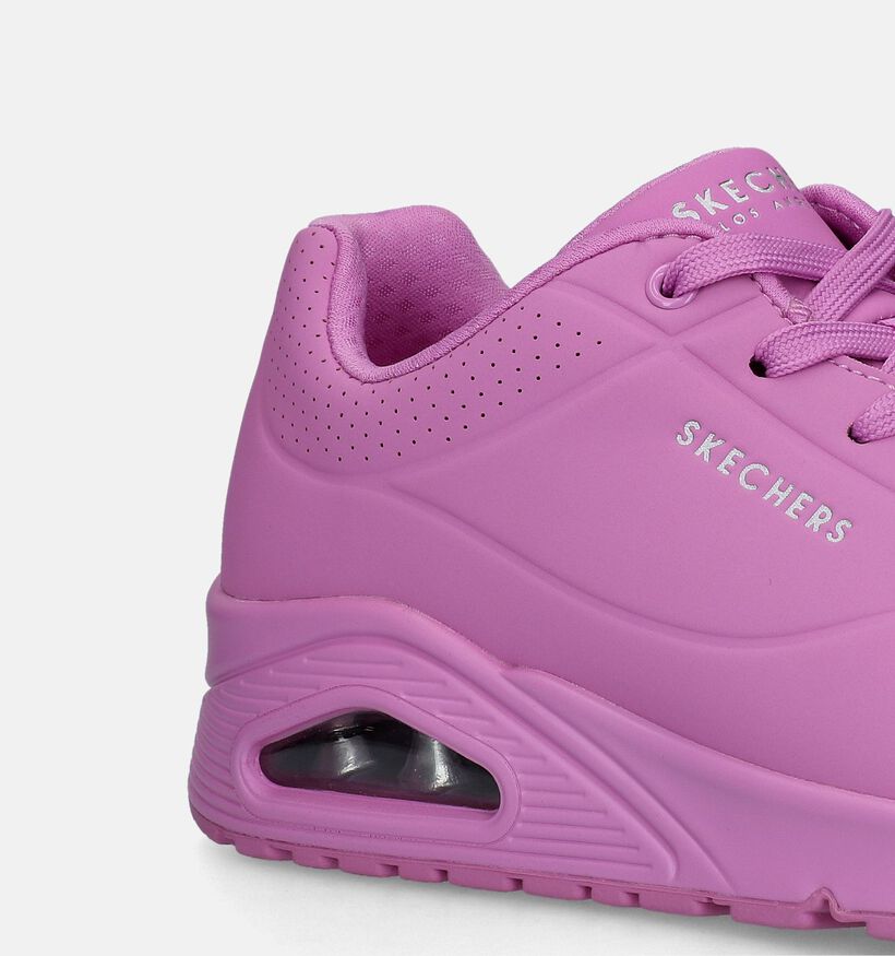 Skechers Uno Stand On Air Baskets en Rose pour femmes (321382)