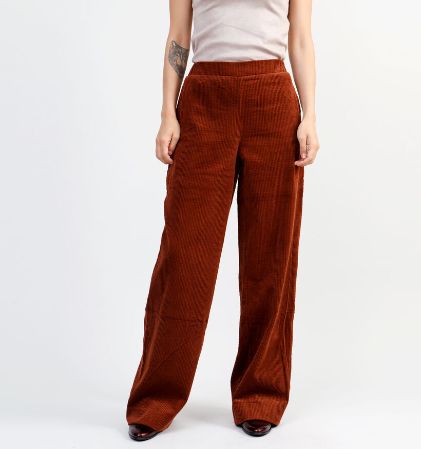 Mexx Terracotta Geklede broek voor dames (348260)