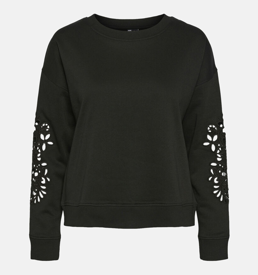 Pieces Rianna Sweatshirt en Noir pour femmes (348349)