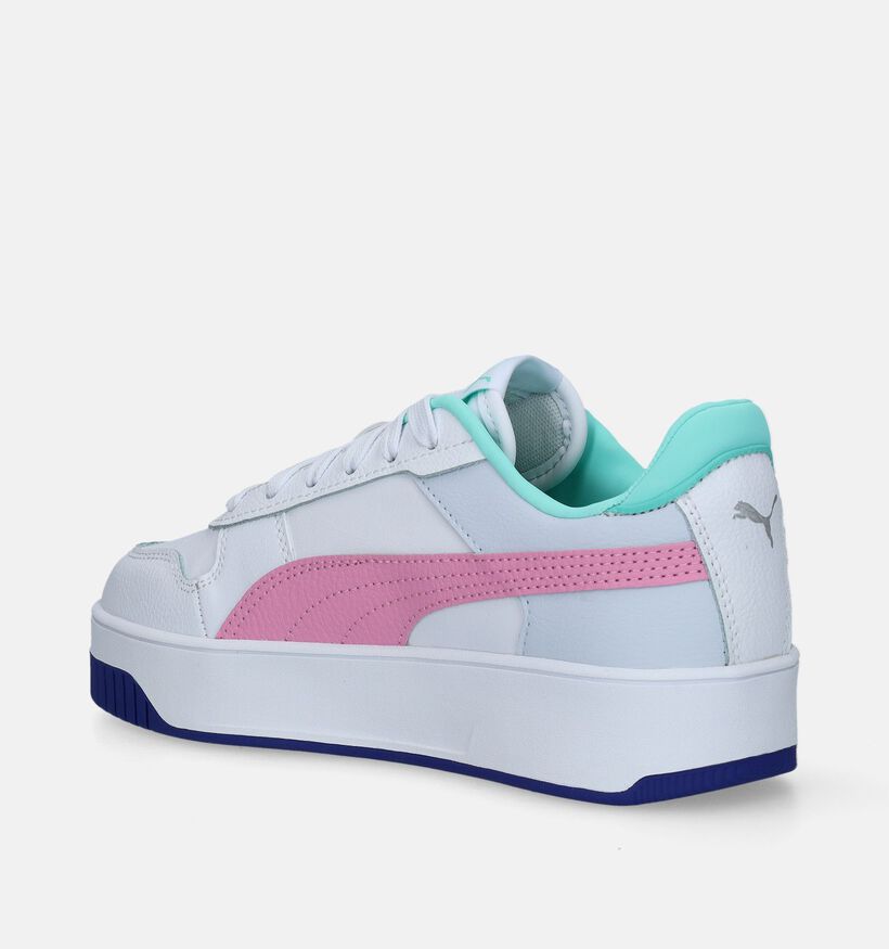 Puma Carina Street Baskets en Blanc pour filles (343148) - pour semelles orthopédiques