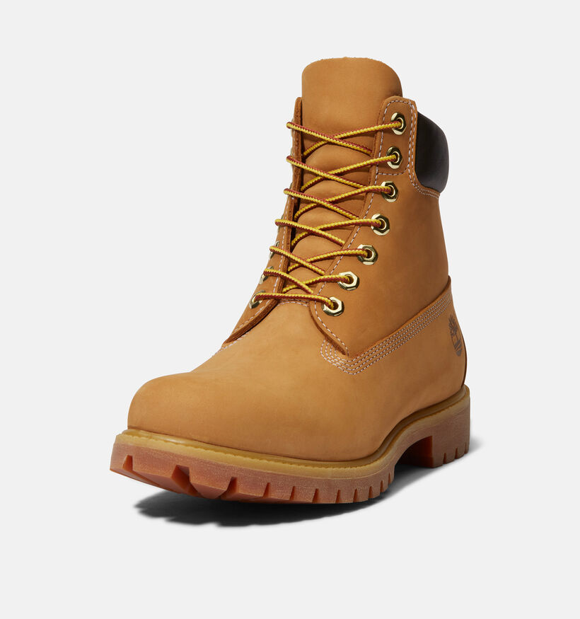 Timberland 6IN Premium Bottines en Camel pour femmes (346046) - pour semelles orthopédiques