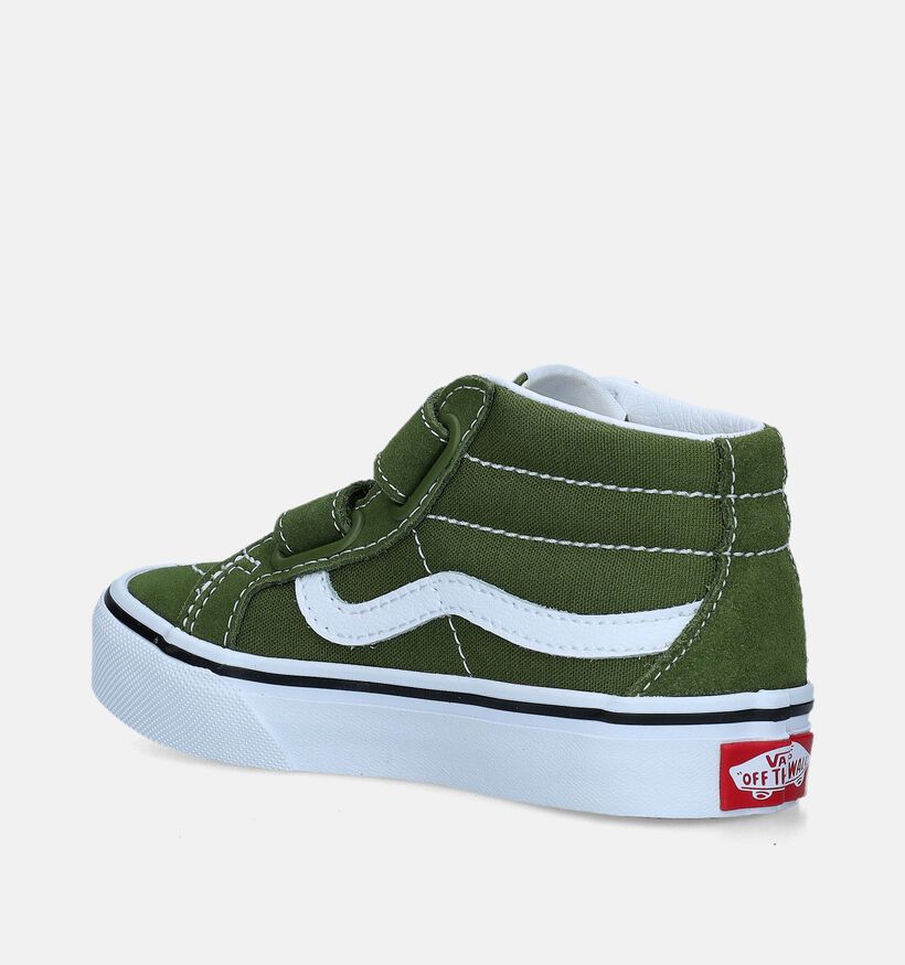 Vans SK8 Mid Reissue Baskets de skate en Vert pour garçons, filles (343852)