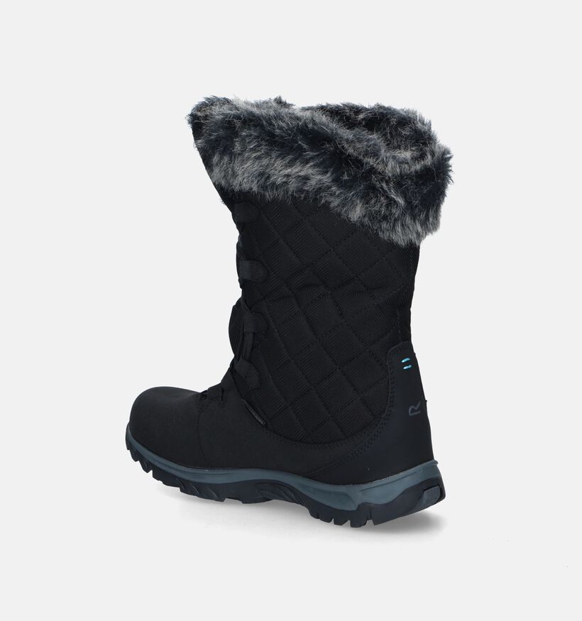 Regatta Lady Newley Thermo Zwarte Snowboots voor dames (344913) - geschikt voor steunzolen